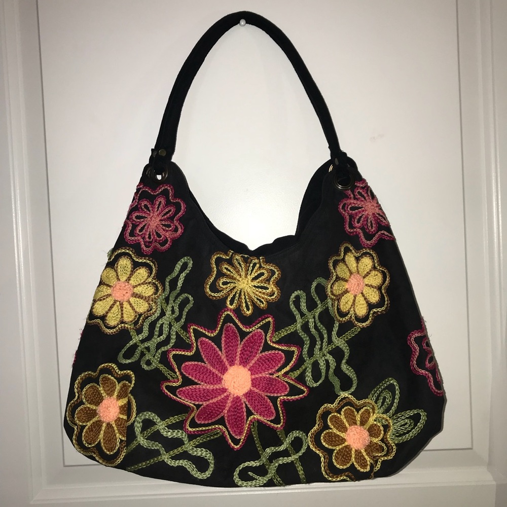 👜floral spacious handbag
